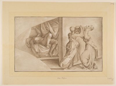 Johann Gottlieb Prestel - Judith und ihre Dienerin mit dem Haupt des Holofernes