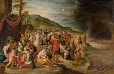Frans Francken (1581) - Die Israeliten nach dem Durchzug durch das Rote Meer