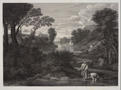 Jules Grébert - Heroische Landschaft mit Diogenes