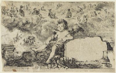 Stefano della Bella - Jeu de la Mythologie - Titre