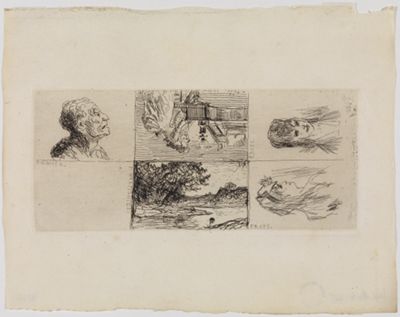 Honoré Daumier - Essai deau-forte