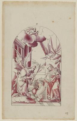 Tobias Müller (1629) - Entwurf für ein Mittelbild mit der Verkündigung an Maria