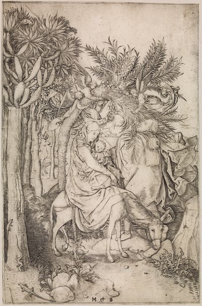 Martin Schongauer - Die Flucht nach Ägypten