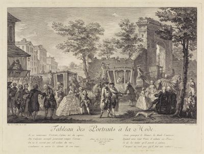 Pierre Francois Courtois - Tableau des Portraits à la Mode