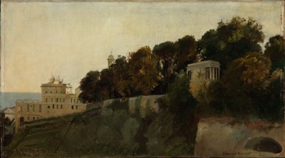 Edmund Friedrich Kanoldt - Abendstimmung aus der Villa Palavicini in Pegli bei Genua
