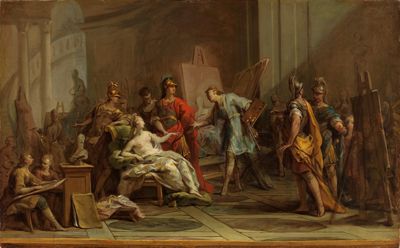 Jean Restout (1692) - Alexander schenkt Apelles seine Nebenfrau Pancaspe