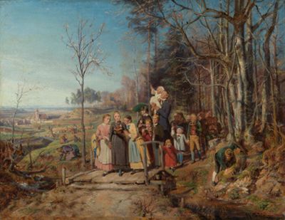 Theodor Christoph Schütz - Spaziergang am Ostermorgen
