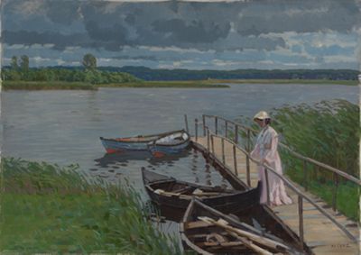 Walter Conz - Landungssteg am Kölpinsee auf Usedom
