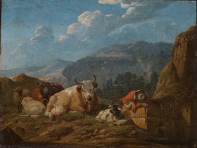Joh. Heinrich Roos - Italienische Berglandschaft