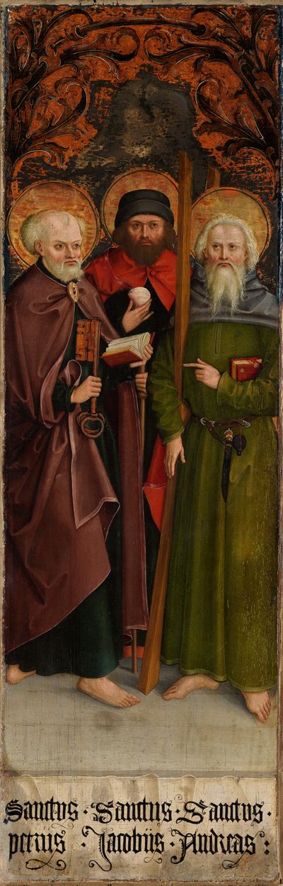 Schwäbischer Meister - Die Apostel Judas Thaddäus, Thomas und Matthias