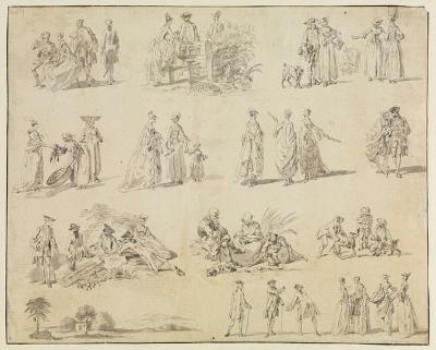 Hubert-François Gravelot - Figurstudien