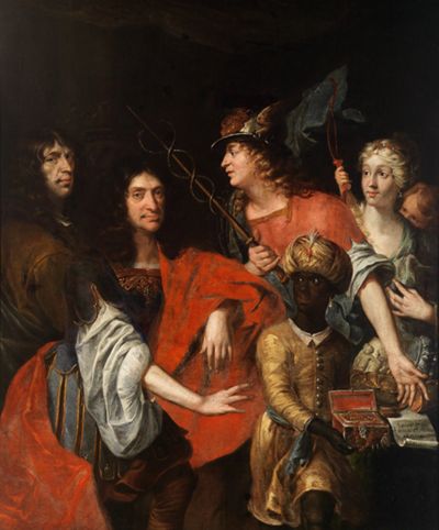 Johann David Welcker - Allegorie auf die Erwerbung von Surinam durch den Grafen Friedrich Kasimir von Hanau 1669