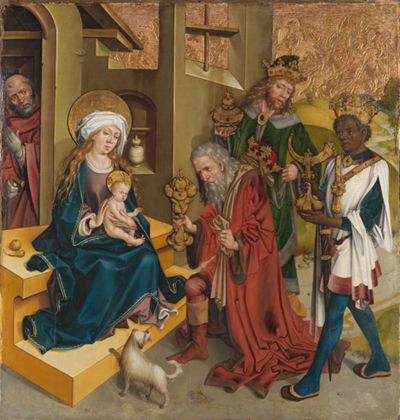 Meister des Salemer Altars - Anbetung der Könige