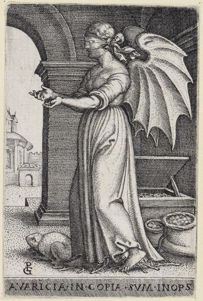 Georg Pencz - Der Geiz (Die sieben Todsünden)