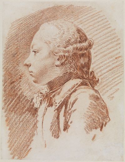 Carl Friedrich Autenrieth - Brustbild eines Jünglings nach links (Erbprinz Karl Ludwig?)