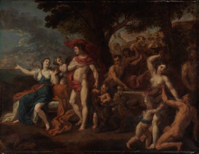 Französischer (?) Meister - Ariadne, Dionysos und sein Gefolge