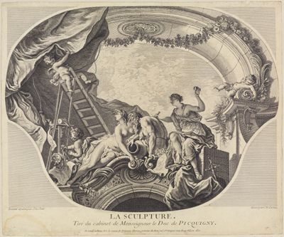 Charles Nicolas Cochin (1688) - Die Bildhauerei