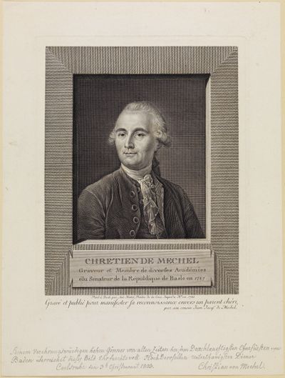 Johann Jakob von Mechel - Porträt des Christian von Mechel, Kupferstecher und Mitglied mehrerer Akademien