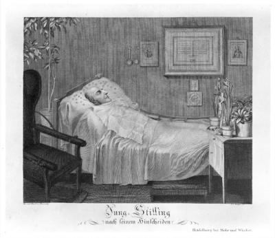 Anton Krieger - Heinrich Jung-Stilling auf dem Sterbebett nach seinem Hinscheiden