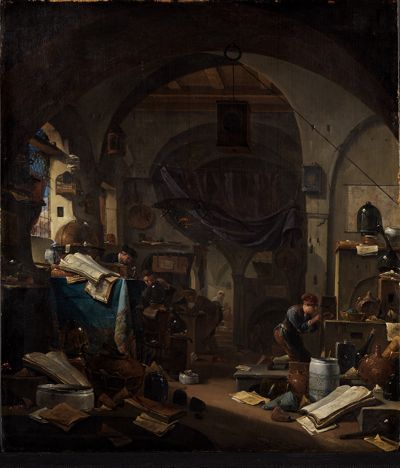 Thomas Wijck - Alchimist in seiner Werkstatt