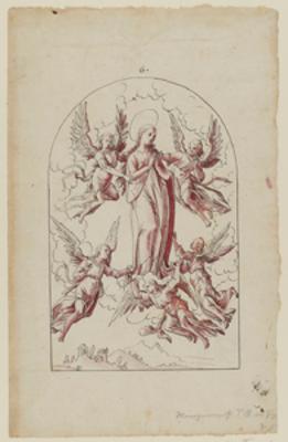Tobias Müller (1629) - Entwurf für ein Mittelbild mit der Himmelfahrt Mariae