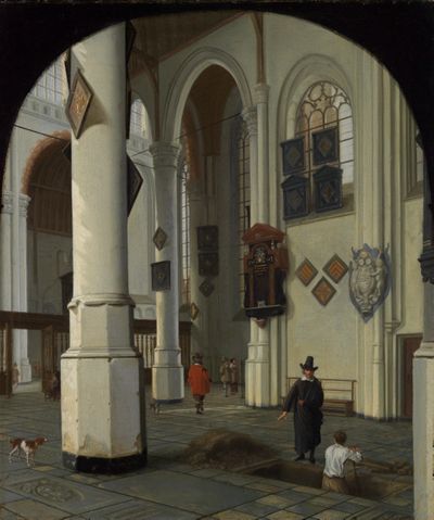 Hendrik Cornelisz. van Vliet - Inneres der Oude Kerk in Delft