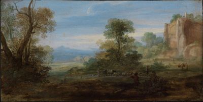 Bartholomeus Breenbergh - Italienische Landschaft mit antiken Ruinen