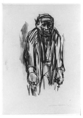 Käthe Kollwitz - Stehender Arbeiter