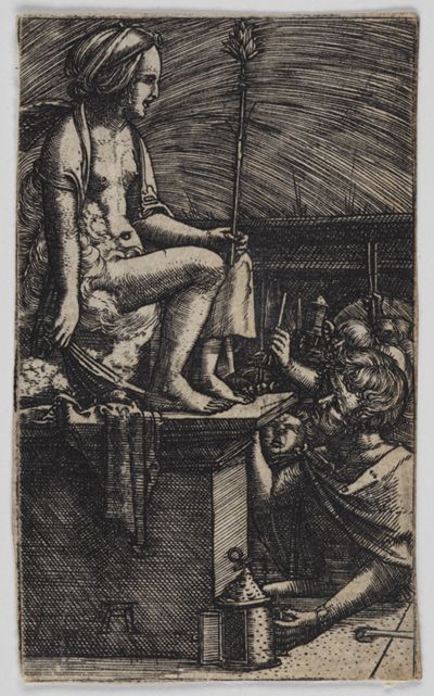 Albrecht Altdorfer - Die Römische Courtisane (Rache des Zauberers Vergil)