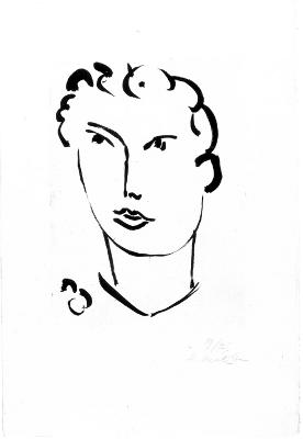Henri Matisse - Knabenkopf (Garçon aux cheveux bouclés)
