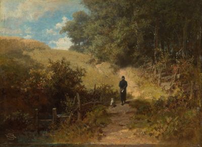 Carl Spitzweg - Samstag-Nachmittag (Dorfpfarrers Morgenspaziergang)