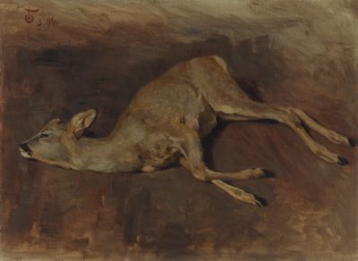Otto Fikentscher (1862) - Totes Reh