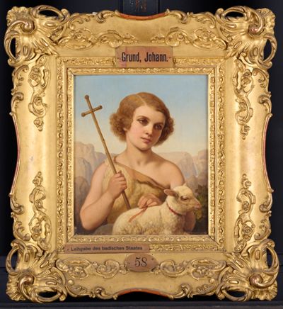 Johann Grund (1808) - Johannesknabe mit dem Lamm