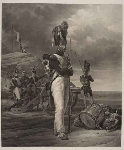 Philibert-Louis Debucourt - Zwei französische Grenadiere auf Posten am Meeresufer