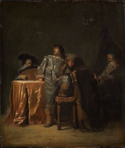 Leonaert Bramer - Musizierende Offiziere