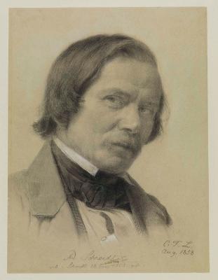 Carl Friedrich Lessing - Bildnis des Malers Adolf Schrödter