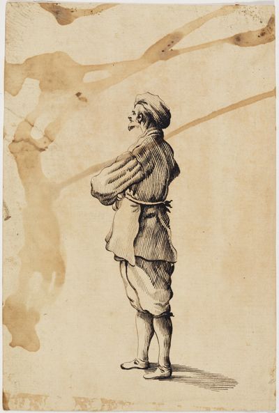 Anonym (17. Jh. F) - Stehender Mann mit Turban