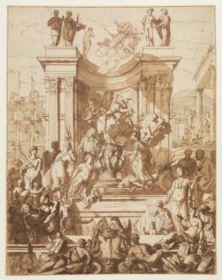 Mattheus Terwesten - Allegorie auf die Eröffnung der Berliner Kunst-Akademie