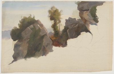 Wilhelm Klose - Studie einer Felslandschaft