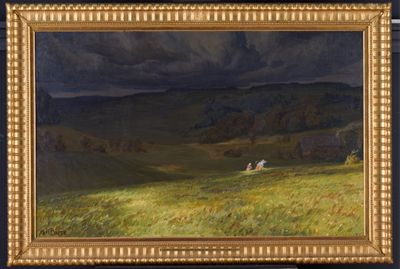 Karl Biese - Aufziehendes Gewitter im Schwarzwald