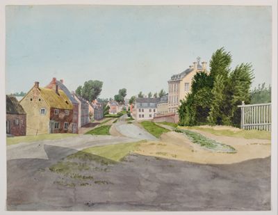 Karl Heinrich Albert Kayser - Am Stadtrand: Blick auf Dr. Schwalbs Haus