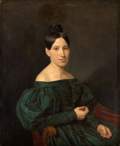 Ferdinand Georg Waldmüller - Bildnis Anna Hellmesberger geb. Mayerhofer