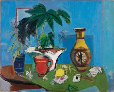 Rudolf Levy - Stillleben mit gelber Vase