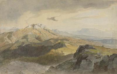 Carl Rottmann - Blick von Civitella auf den Monte Serone