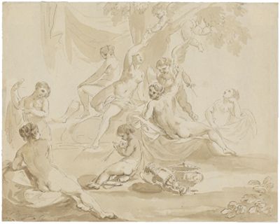 Charles Joseph Natoire - Venus und Nymphen