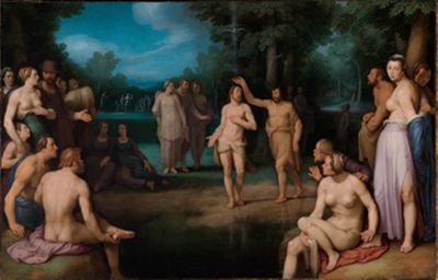 Cornelis Cornelisz. van Haarlem - Taufe Christi