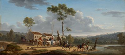 Jacques François Joseph Swebach - Am Rasthaus