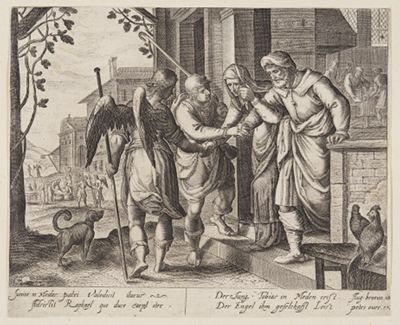 Anonym (nach Augustin Braun) - Die Geschichte des Tobias, Blatt 2