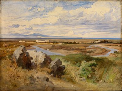 Edmund Friedrich Kanoldt - Blick auf den Campo d Annibale bei Cannae