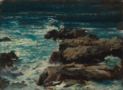 August Hoerter - Brandung auf Capri